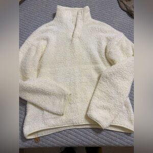 Skims Cozy Knit Pullover in bone s/m NWT